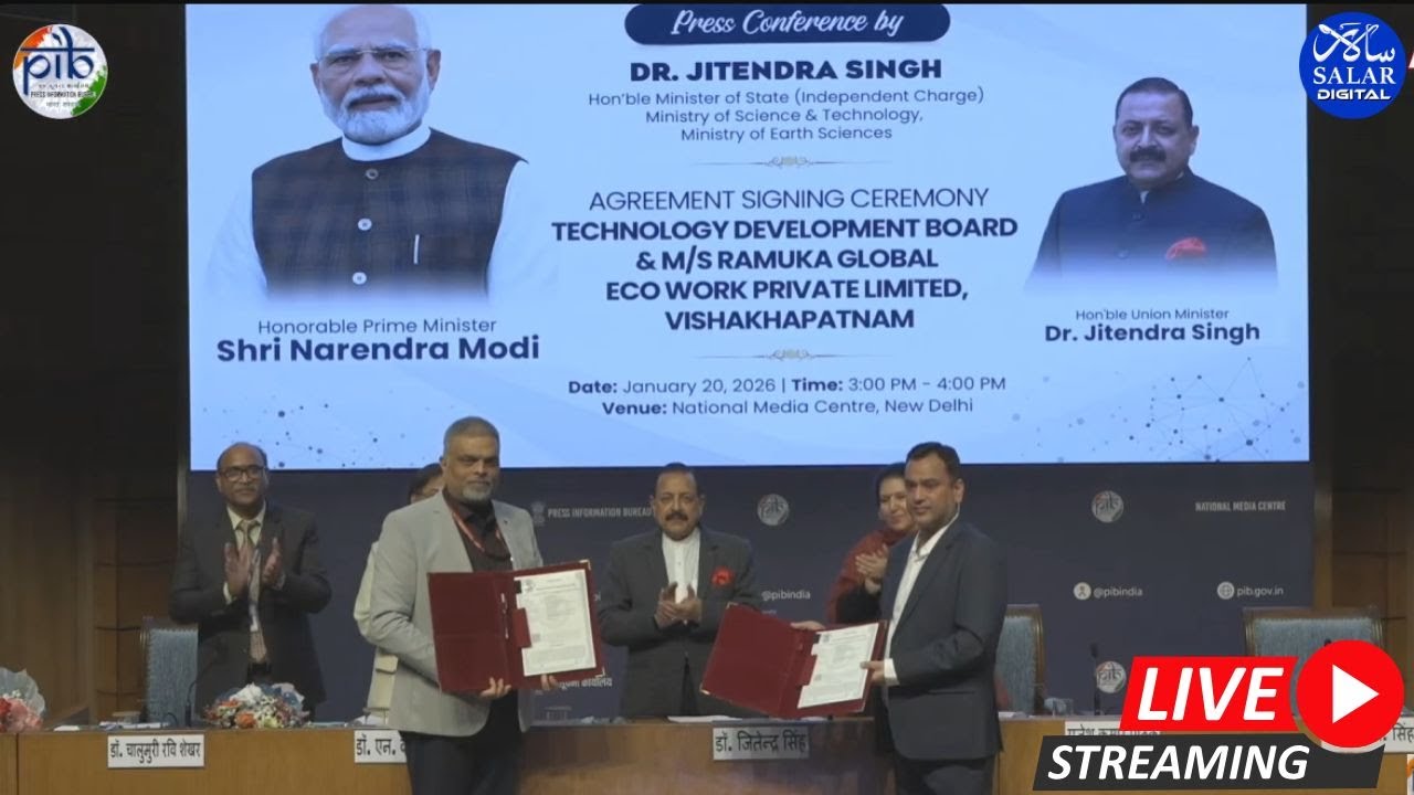 Press Conference by Union Minister of State Dr Jitendra Singh