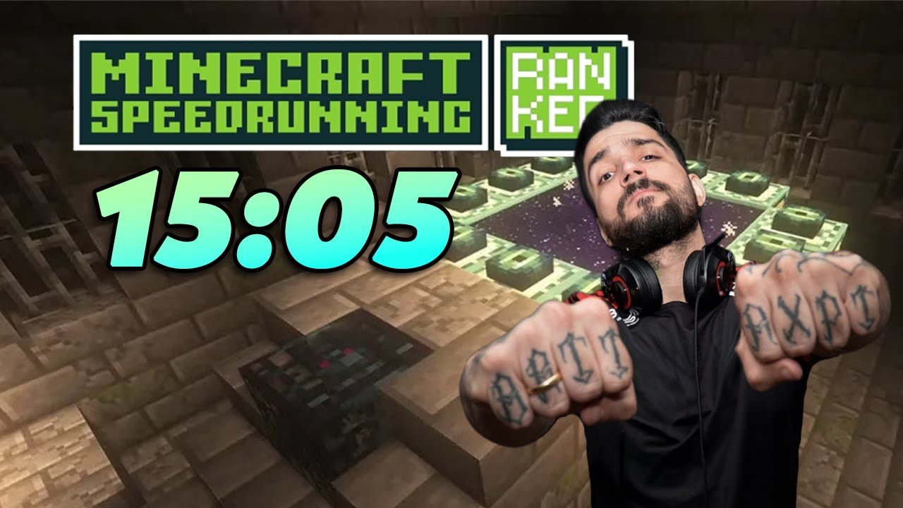 BATI MEU RECORDE PESSOAL! - Minecraft Speedrun &mdash; 15:05
