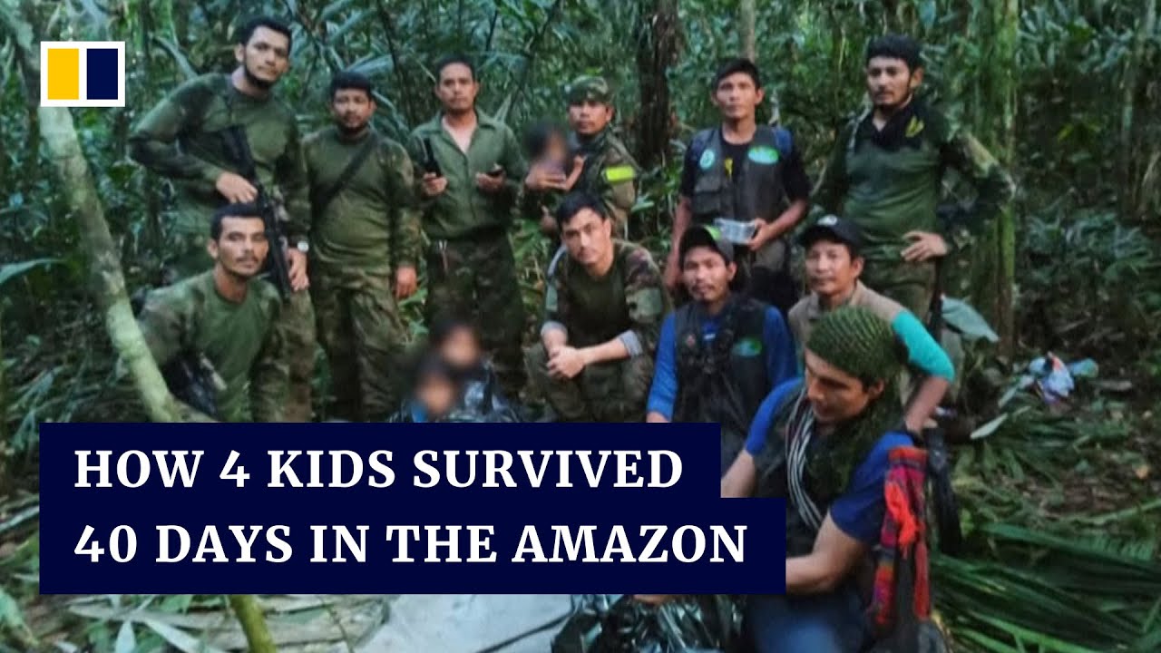 After plane crash, 4 children survive 40 days in Colombian jungle