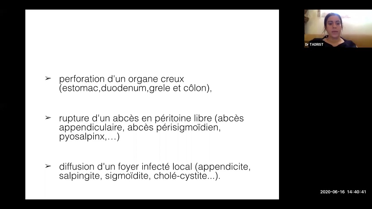 54. Péritoine aiguë (Dr TADRIST)