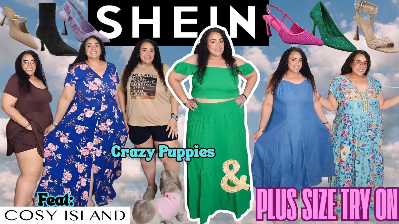 SHEIN Plus Size Haul 2025|SHEIN Summer Haul 2025|Affordable Plus Size Fashion|FT Cosy Island Shoes