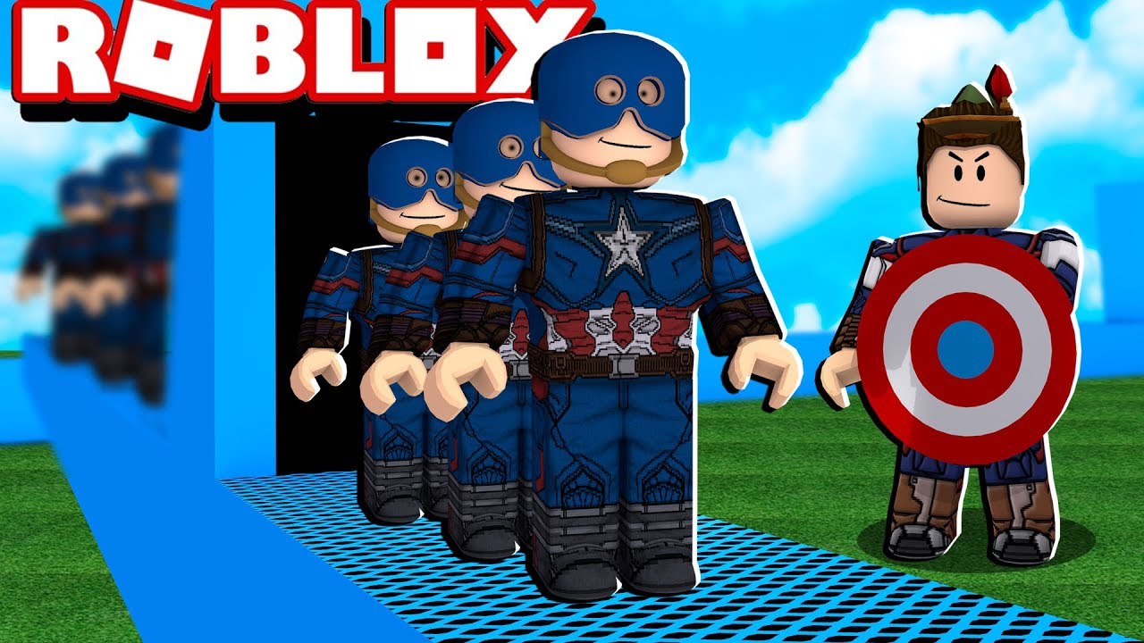 FÁBRICA DO CAPITÃO AMÉRICA NO ROBLOX!! (Super Hero Tycoon)