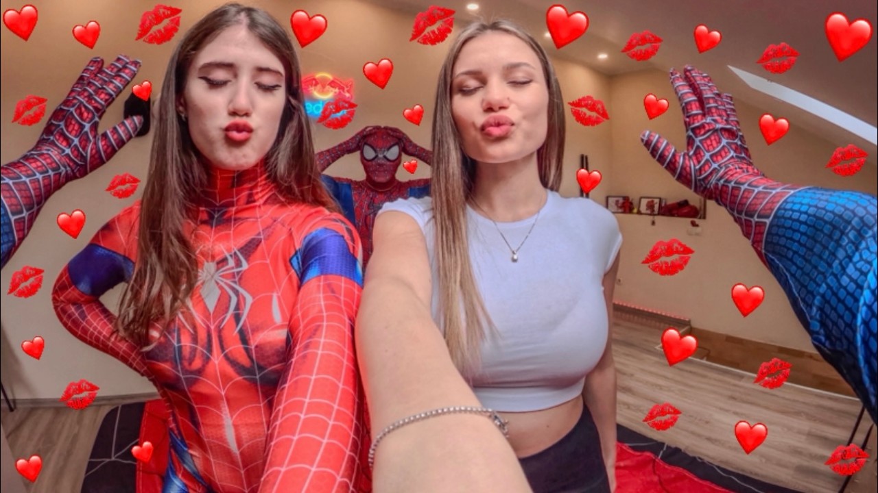 CRAZY NEIGHBOR GIRLS WILL NOT LEAVE TEAM SPIDER-MAN ALONE (Love Parkour POV)