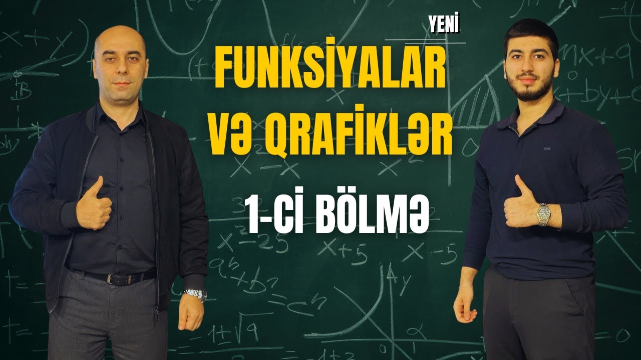 Funksiyalar və qrafiklər. 1-ci bölmə. Yeni test toplusu 2025!