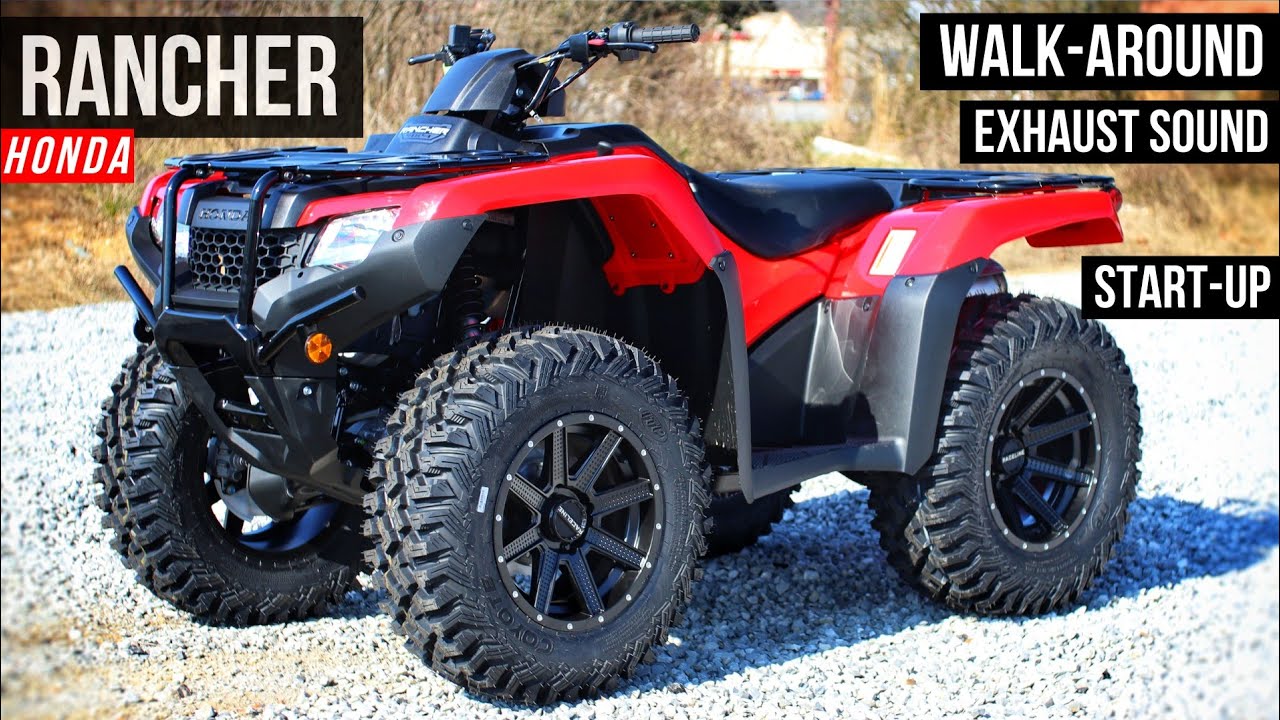 New 2022 Honda Rancher 420 4x4 ATV Walkaround + Exhaust Sound | TRX420FM1 Four Wheeler