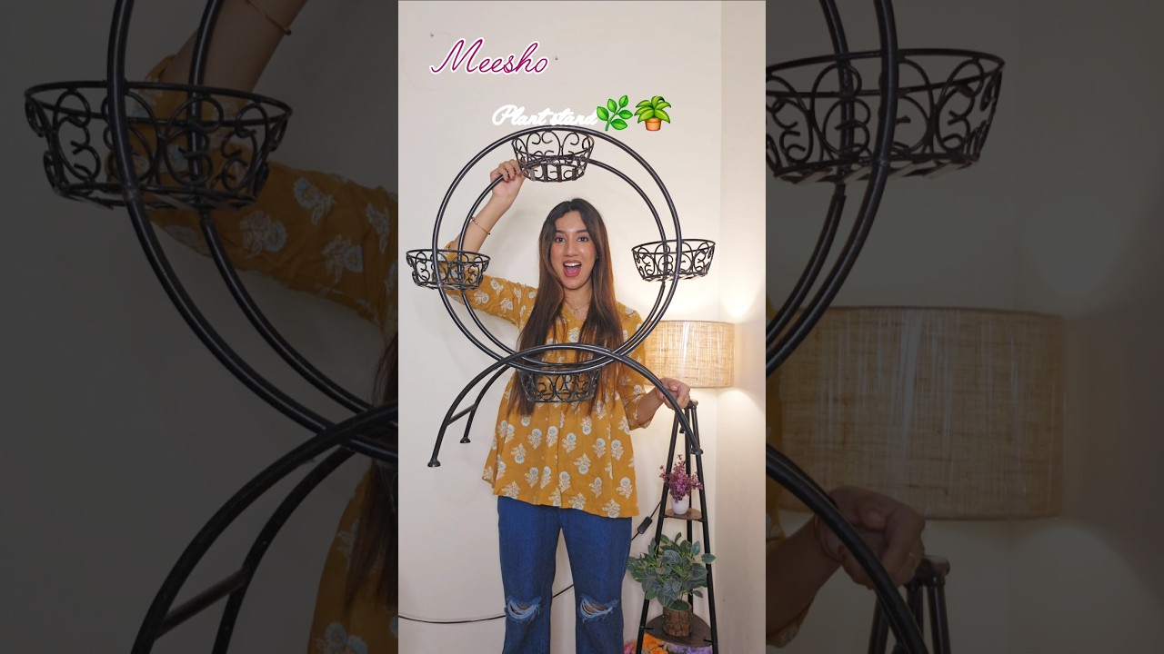 Meesho Unique Plant Stand😍 #meeshohaul #meeshohomedecoritemshaul #meeshohomedecorhaul
