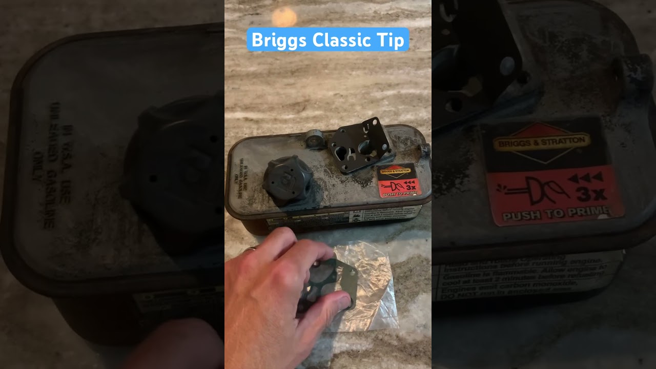 Briggs Classic engine carburetor diaphragm tip. #mower