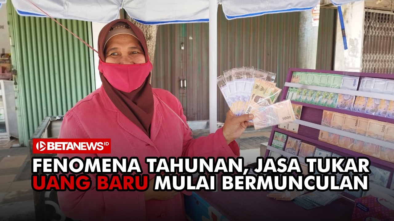 Jasa Penukaran Uang Baru Sudah Mulai Bermunculan di Kudus