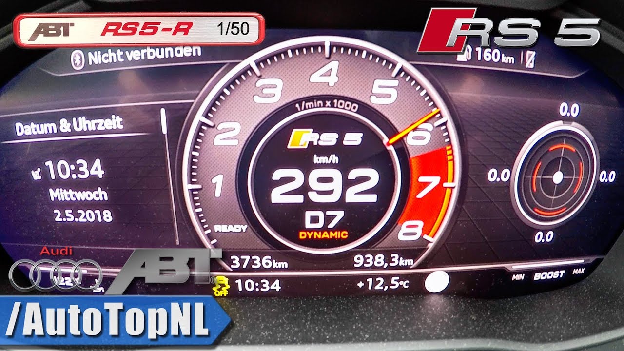 530HP Audi RS5 ABT 2.9 TFSI | 0-292km/h ACCELERATION & TOP SPEED by AutoTopNL