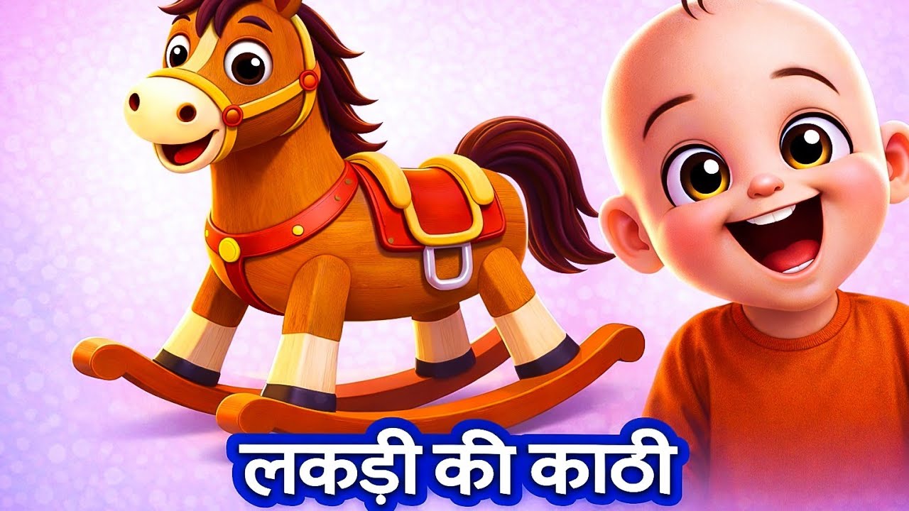 Lakdi Ki Kathi 🐎🎵 | लकड़ी की काठी | Fun Hindi Rhyme for Kids
