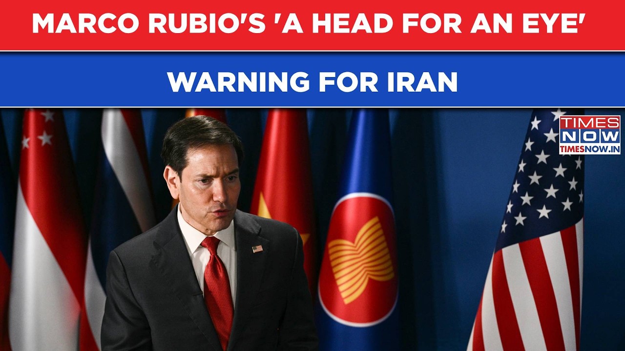 Rubio's CHILLING 'A Head For An Eye' Warning To IRAN, US State Secy's MOST FIERY SPEECH | WATCH