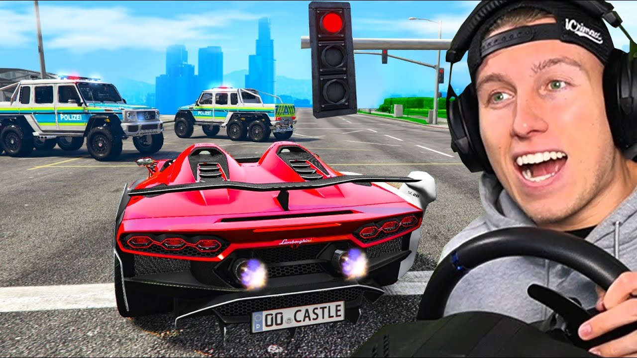 GTA 5 aber OHNE REGELN brechen! (mit Lenkrad)