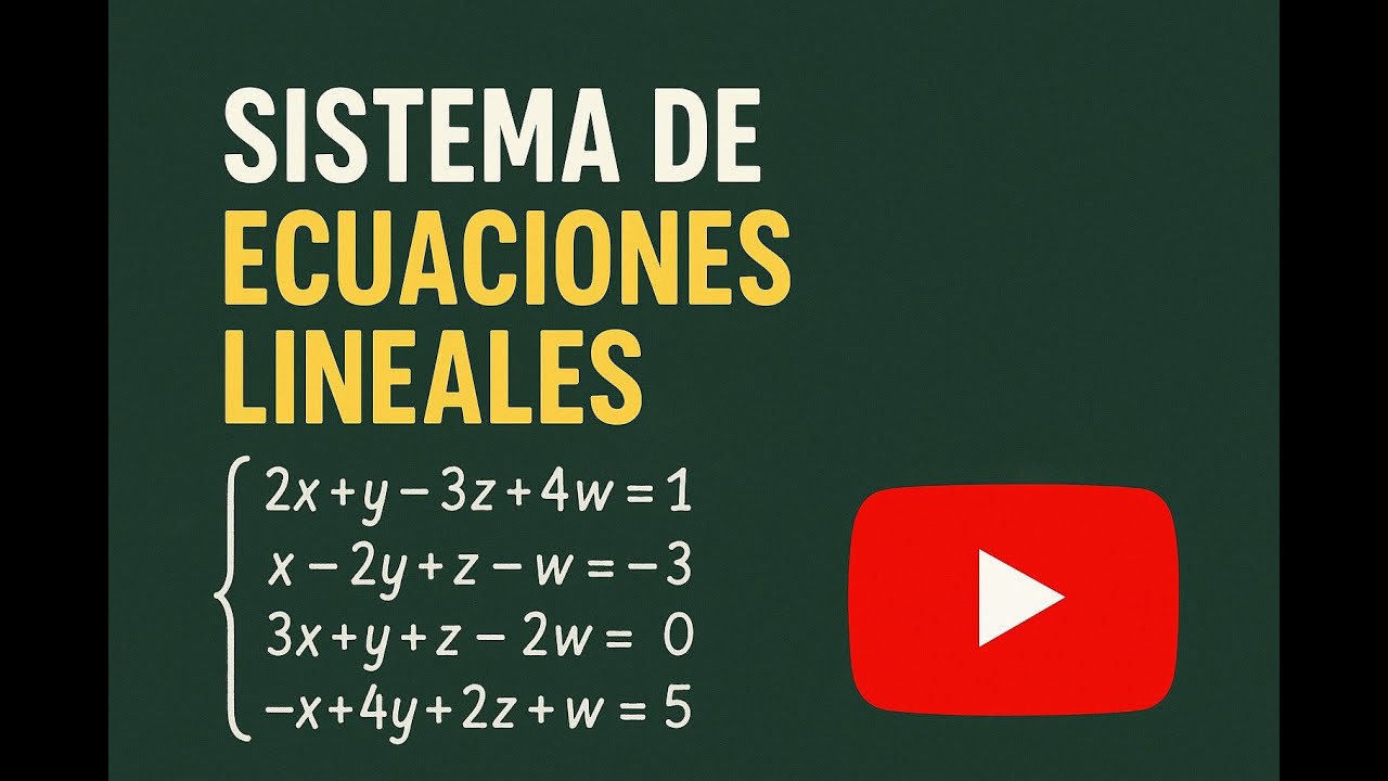 Resolución y discusión de un sistema lineal
