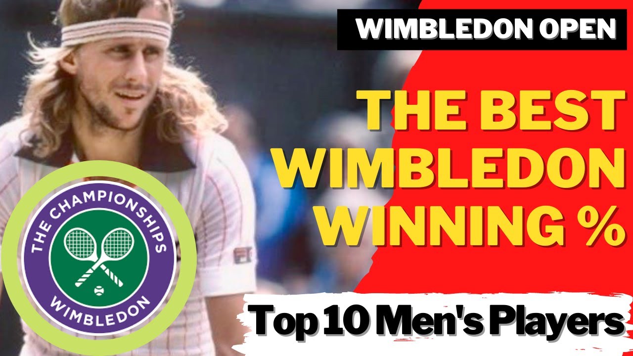 BEST WINNING PERCENTAGE % | WIMBLEDON | Men's Tennis | Top 10 | Pete Sampras, Björn Borg ?