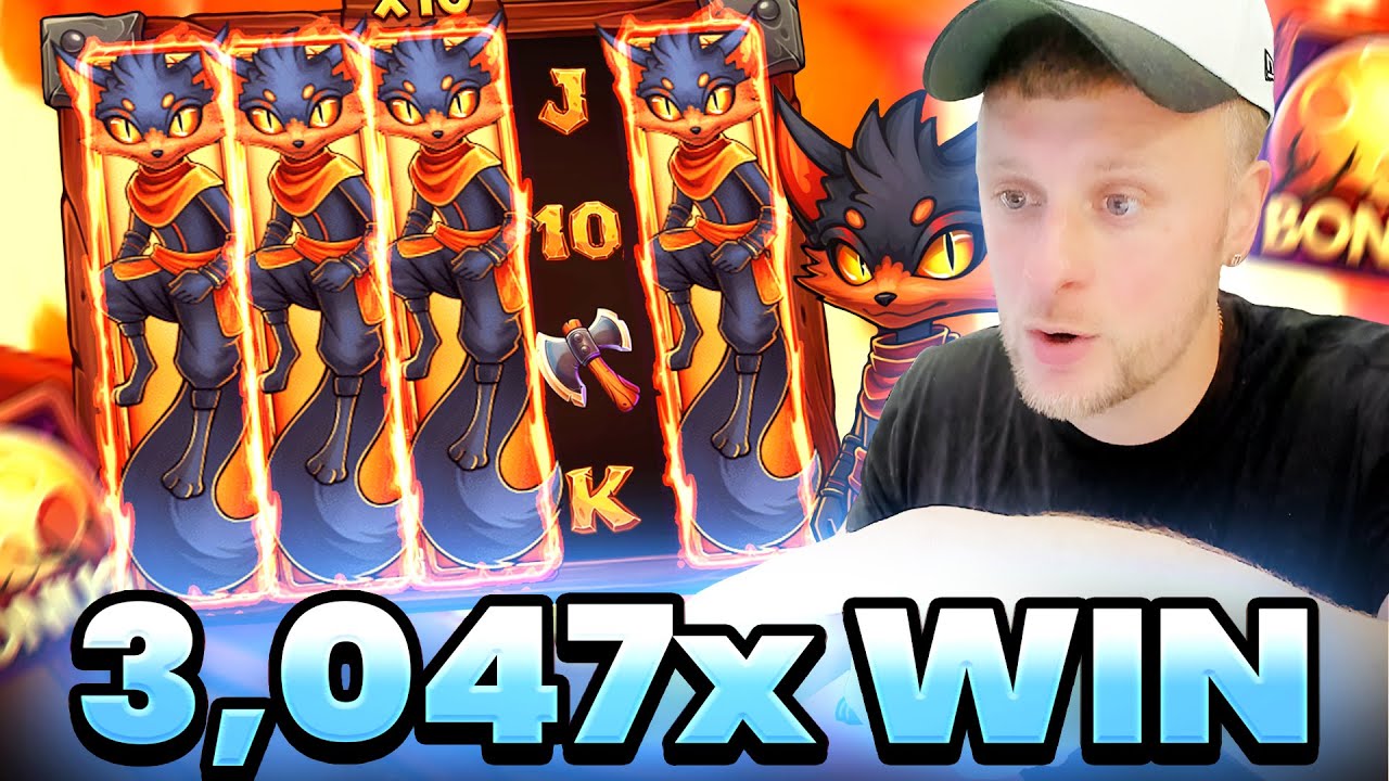 Слот PYRO FOX перезапускается 3 раза, принося выигрыш в 3047 раз на Backseat Gaming
