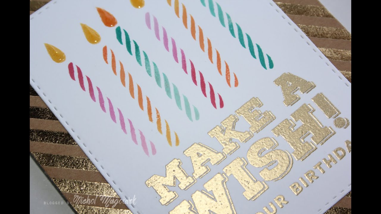 Simon Says Stamp April 2015 Card Kit | Make A Wish Card