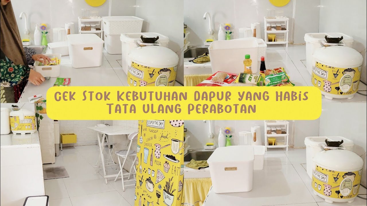 Cek Stok Kebutuhan Dapur yang Habis & Tata Ulang Perabotan | Bersih-Bersih Dapur Sampai Rapi.