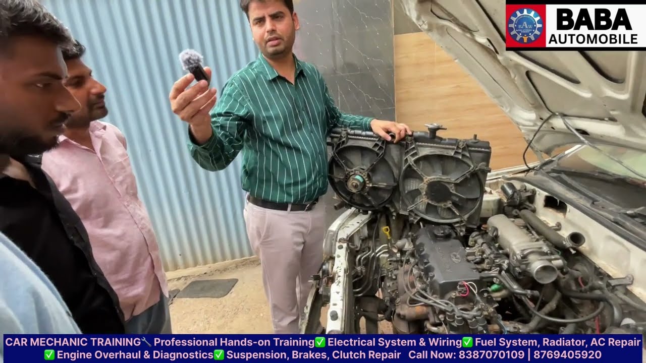 Car Mechanic Training / 1 - सर्विस / 2 - इंजन / 3 - वायरिंग / 4 - सेंसर / 5 - स्कैनिंग / 6 - ए.सी