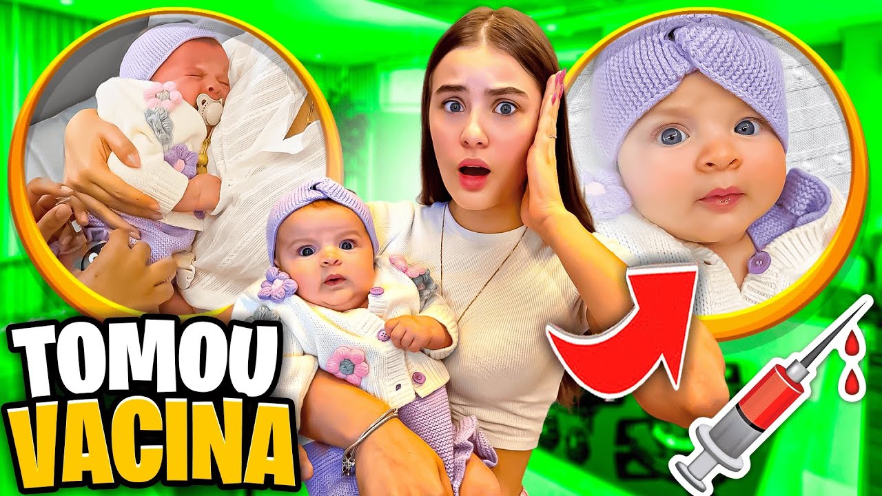 DIA DE VACINA DE TRÊS MESES DA MELISSA