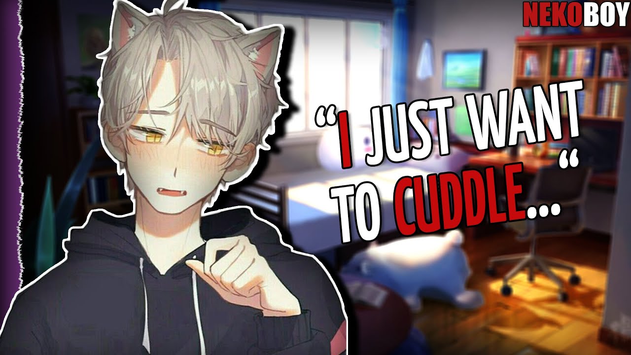 Intense Neko Boy Sneaks Into Your Bedroom and Cuddles in Bed Next to You [Neko ASMR RP] x Listener