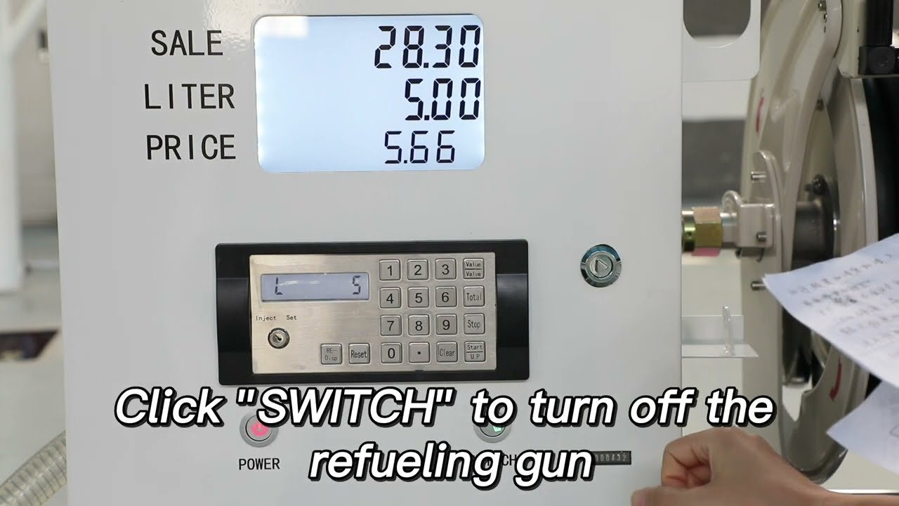 The vehicle fuel dispenser becomes the input specific fuel amount to refuel