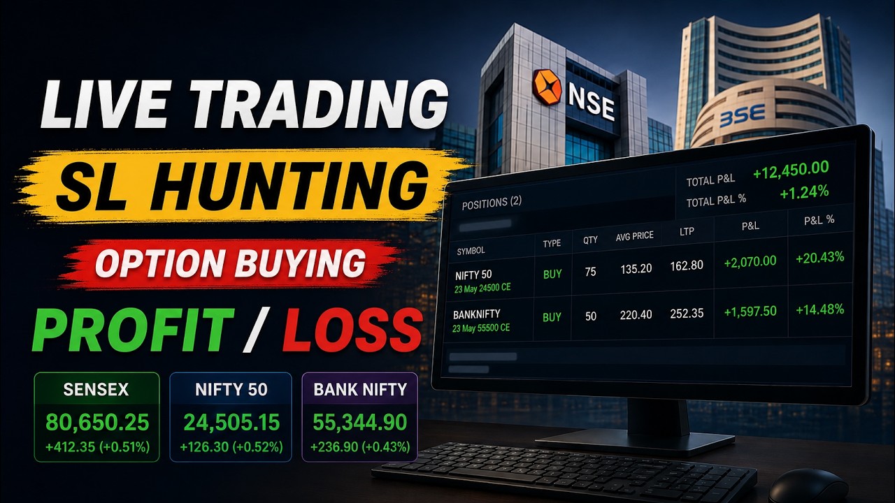 🔥 Live Option Trading | Opening Session Trade Explain | Profit 4.21 Lakh