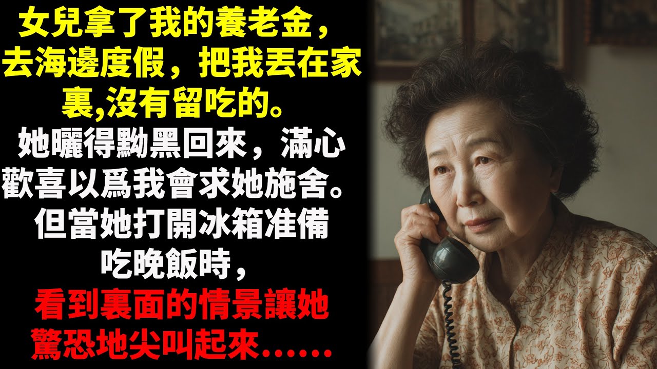 我女兒拿著我的養老金去旅行--當她打開冰箱看到那壹幕時，她尖叫了...