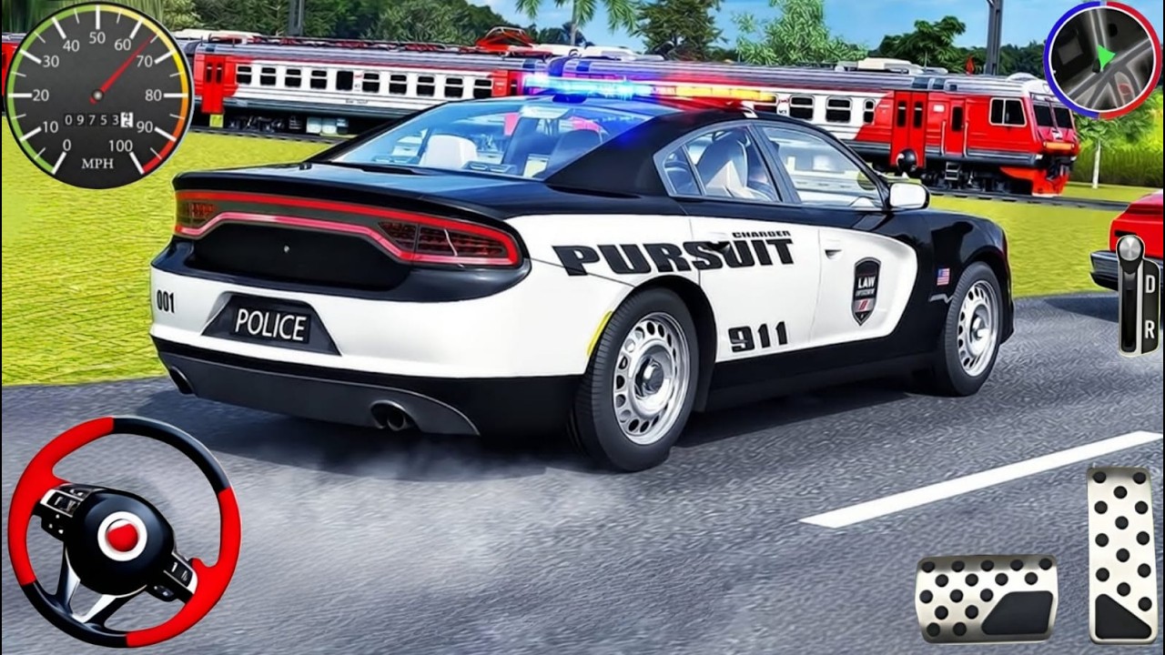 Police Car Chase Simulator 3D Game - Real Cop Cars Driving Simulator 2025 - Android GamePlay