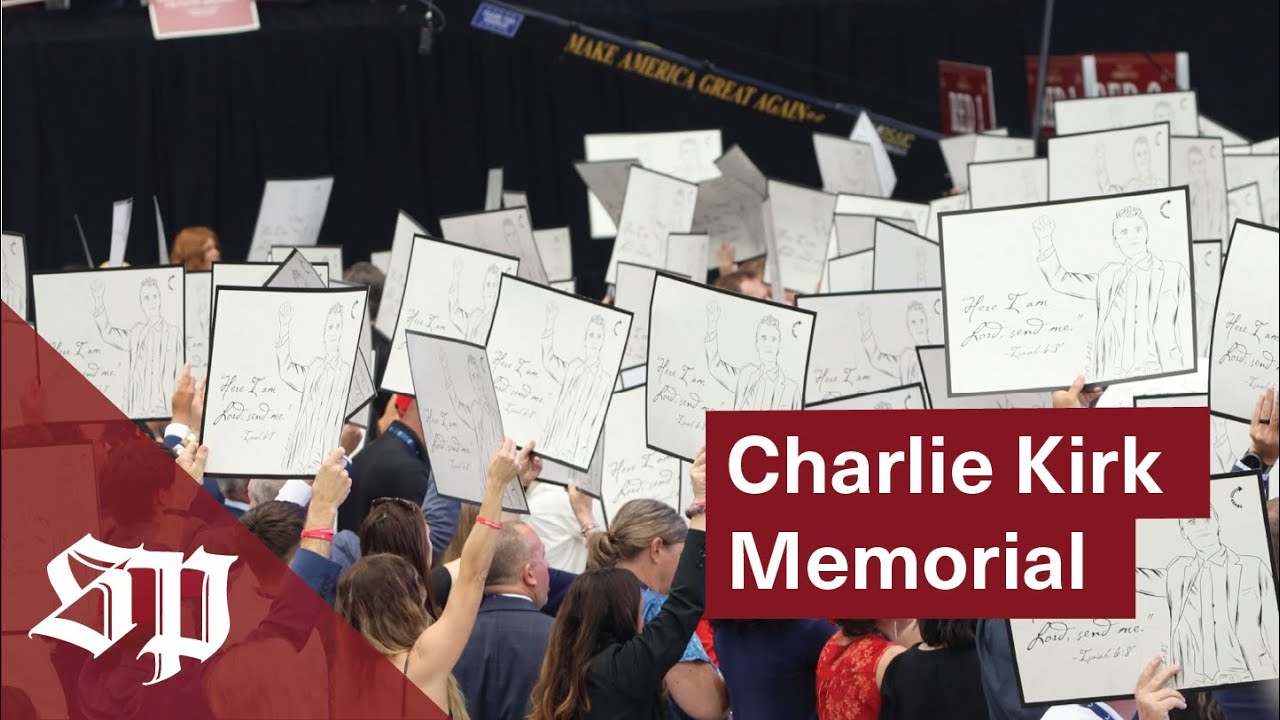 Turning Point USA holds a memorial for Charlie Kirk at State Farm Stadium