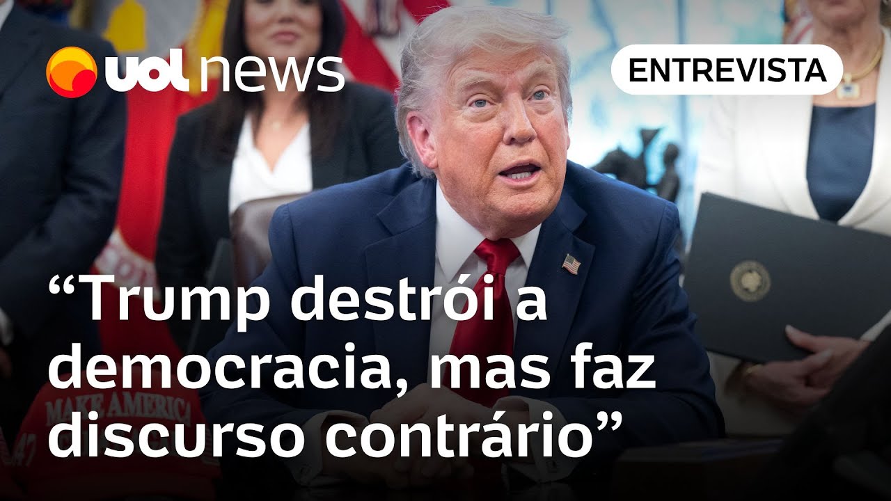 Trump destrói a democracia e as instituições, mas faz discurso contrário a isso, diz jurista