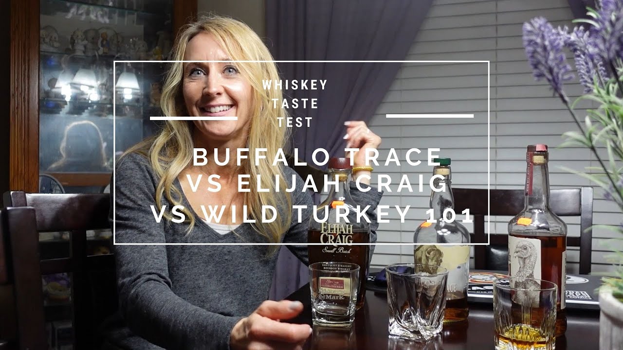 Buffalo Trace vs Elijah Craig vs Wild Turkey 101 Bourbon Whiskey Taste Test