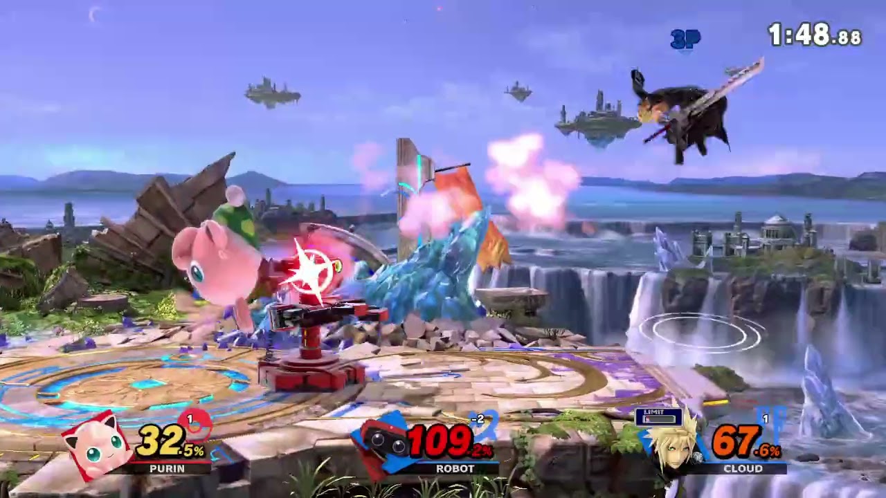 スマブラSP リプレイ チームタイム制 13136 [26年02月分]【プリン ※リンチの疑い 1P自分】