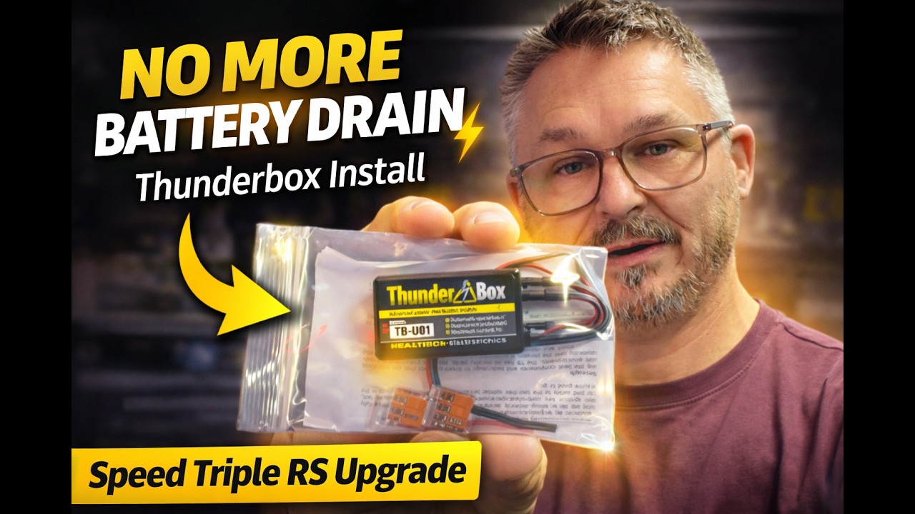 Triumph Speed ​​Triple RS - Нет питания для дополнительных устройств? Установка ThunderBox + Keis...
