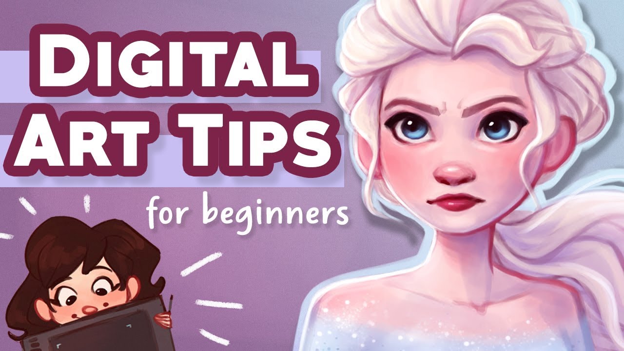 5 DIGITAL ART TIPS FOR BEGINNERS | Critiquing My OLD Art!! 🙈