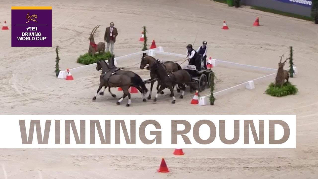 Boyd Exell on his throne in Geneva | FEI Driving World Cup™