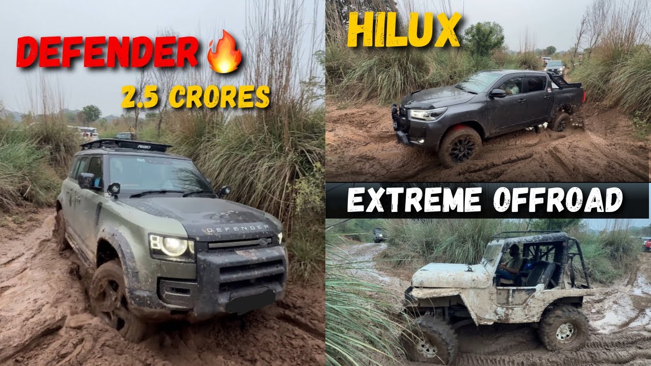 ਮਹਿੰਗੀਆਂ ਗੱਡੀਆਂ ਦੇ ਸ਼ੌਕੀਨ OFFROADERS💰// DEFENDER🔥 // TOYOTA HiLux💪🏻