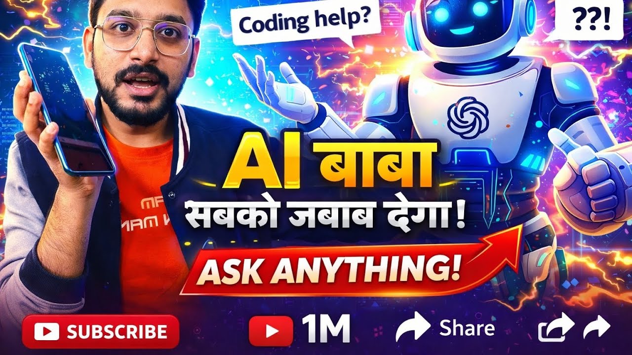 ChatGPT Voice Mode Hindi | AI Baba Live Demo | How AI Helps Content Creators | Ask Anything AI 2026