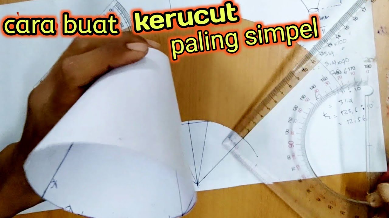 Rumus Cara Buat Kerucut/How to make Cone