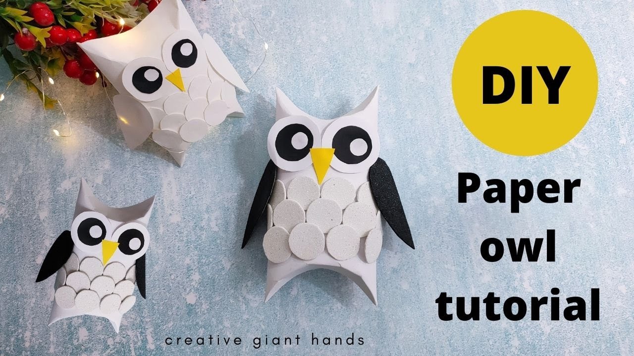How to make a paper owl step by step tutorial -  DIY origami owl tutorial