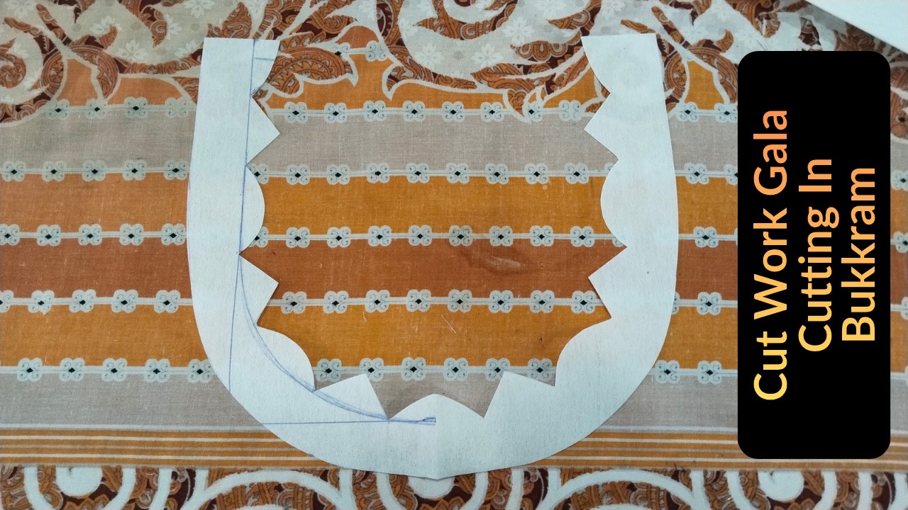 Cutt work gala cutting in bukram