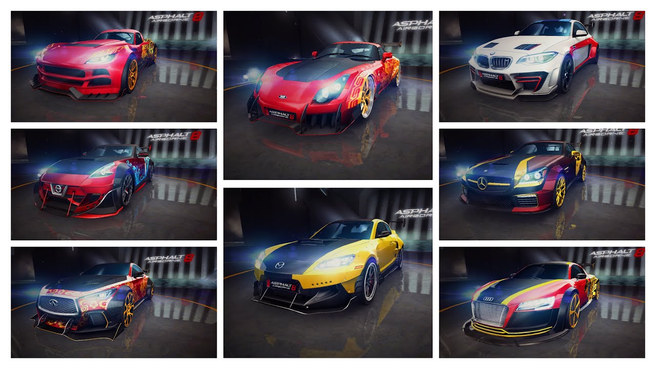 Asphalt 8, All Special Edition Cars Multiplayer