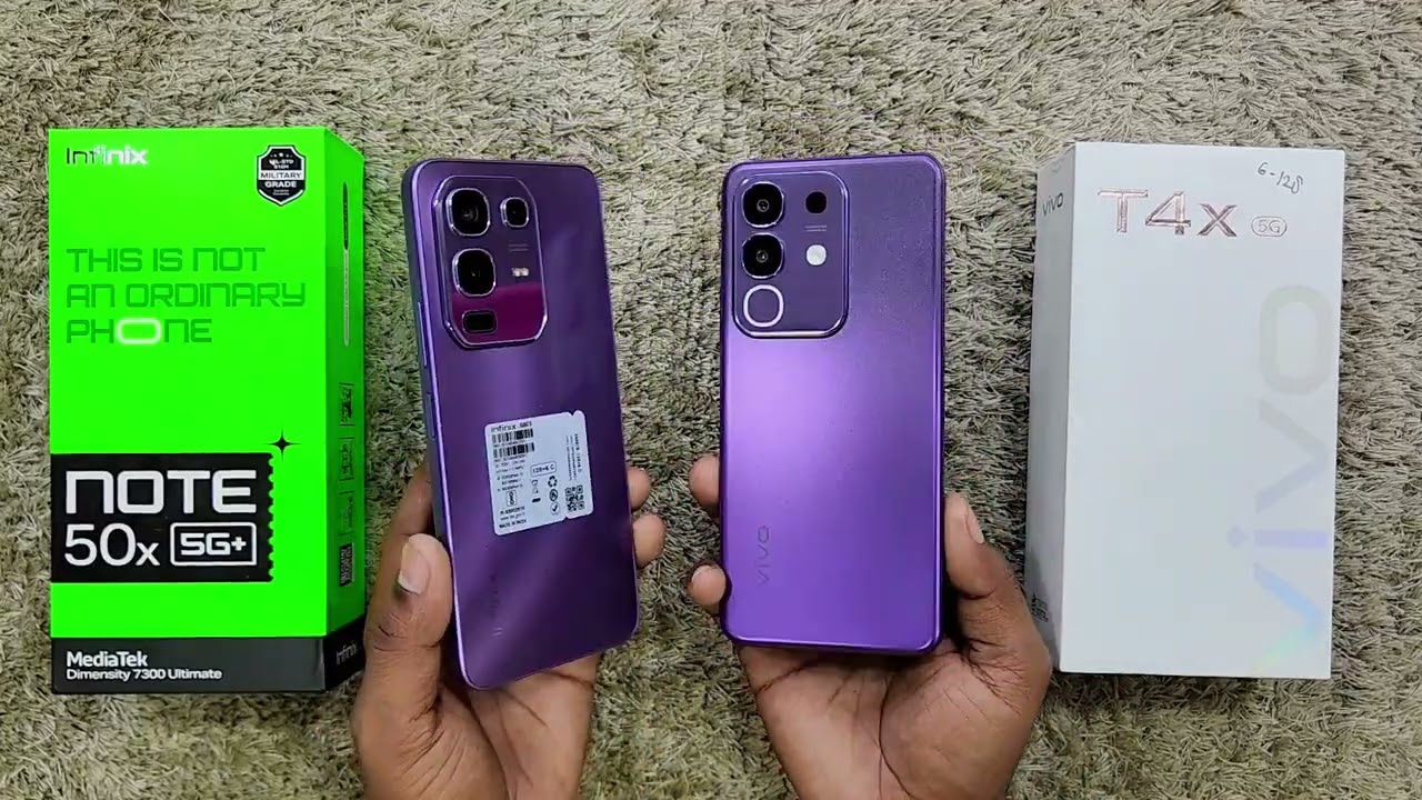 Vivo t4x vs Infinix Note 50x Unboxing Video - Comparison First look