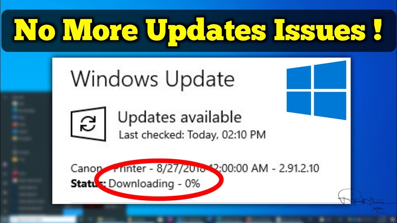 How to Fix Windows Update Installing Stuck on 0% in Windows 10 (SOLVED)