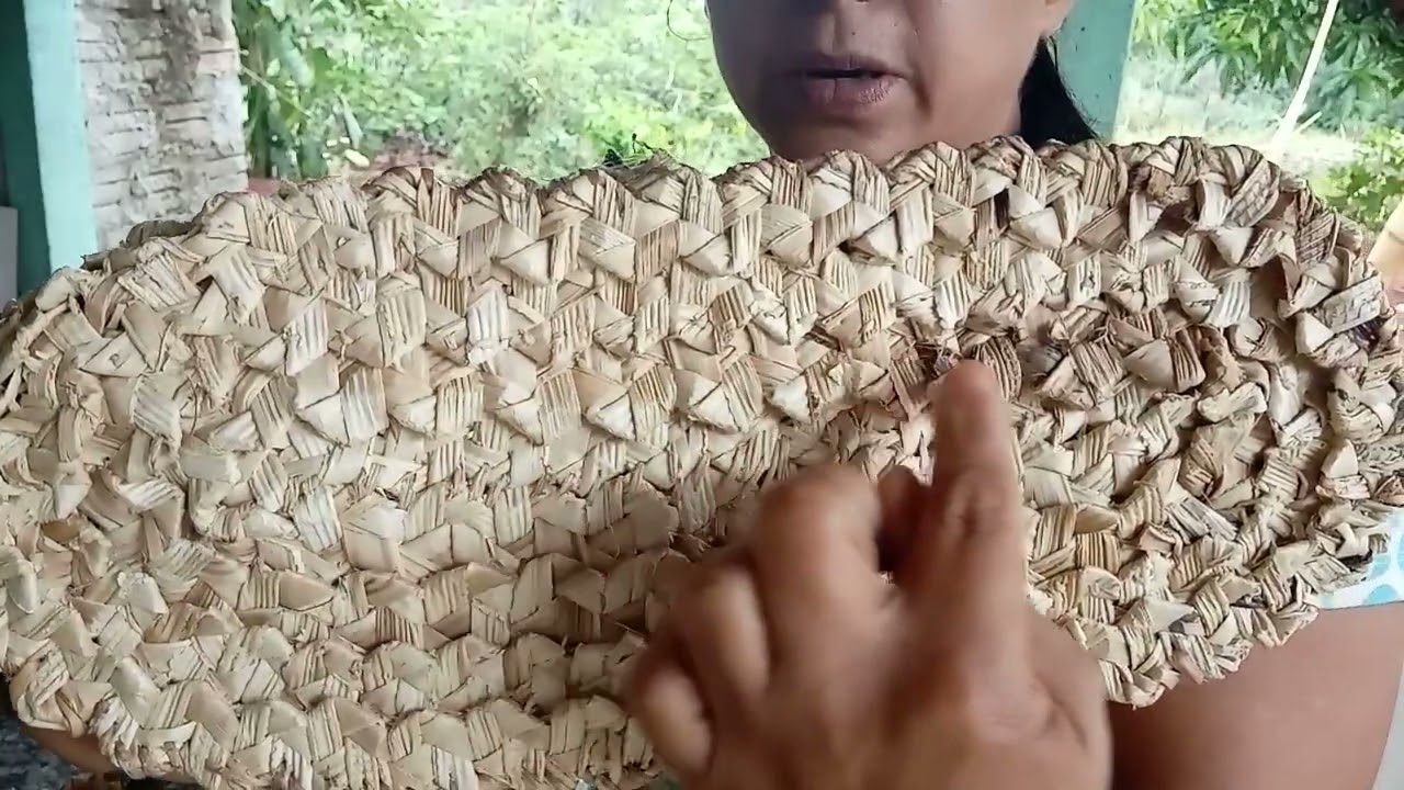 Bolsa de fibra de bananeira com a Marlene