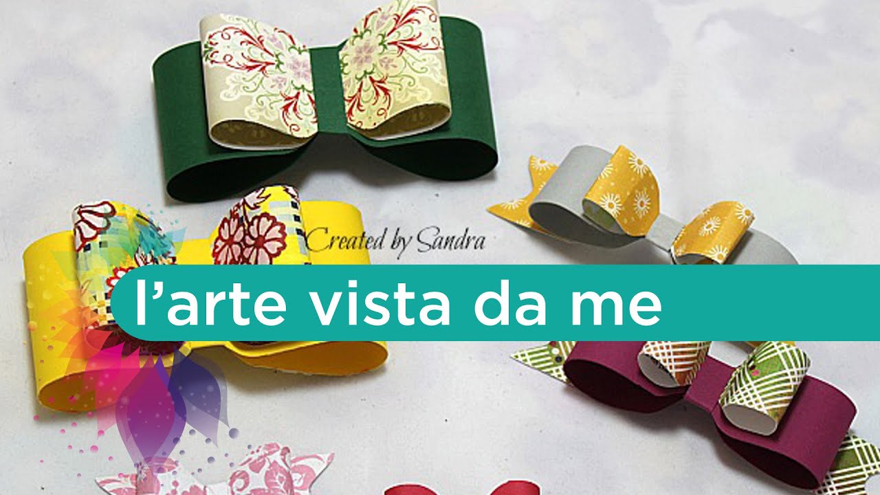 Fiocchi di carta fai da te con Envelope punch board-Paper bow Tutorial-Packaging-Scrap tutorial
