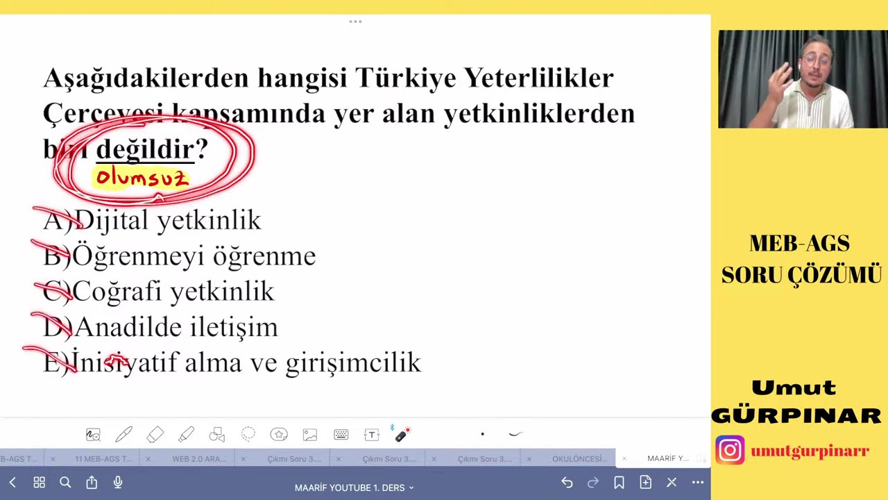 MEB-AGS TÜRKİYE YÜZYILI MAARİF MODELİ SORU ÇÖZÜMÜ