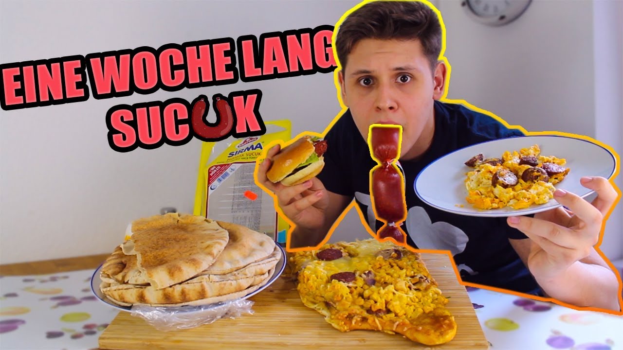 Eine Woche lang nur SUCUK ESSEN🥩😍 - SELBSTEXPERIMENT(LECKER?)