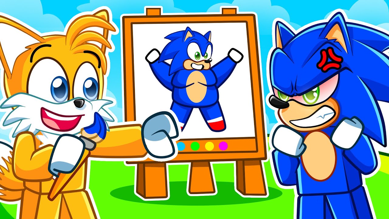 SONIC e TAILS se DESENHARAM NO ROBLOX!!!