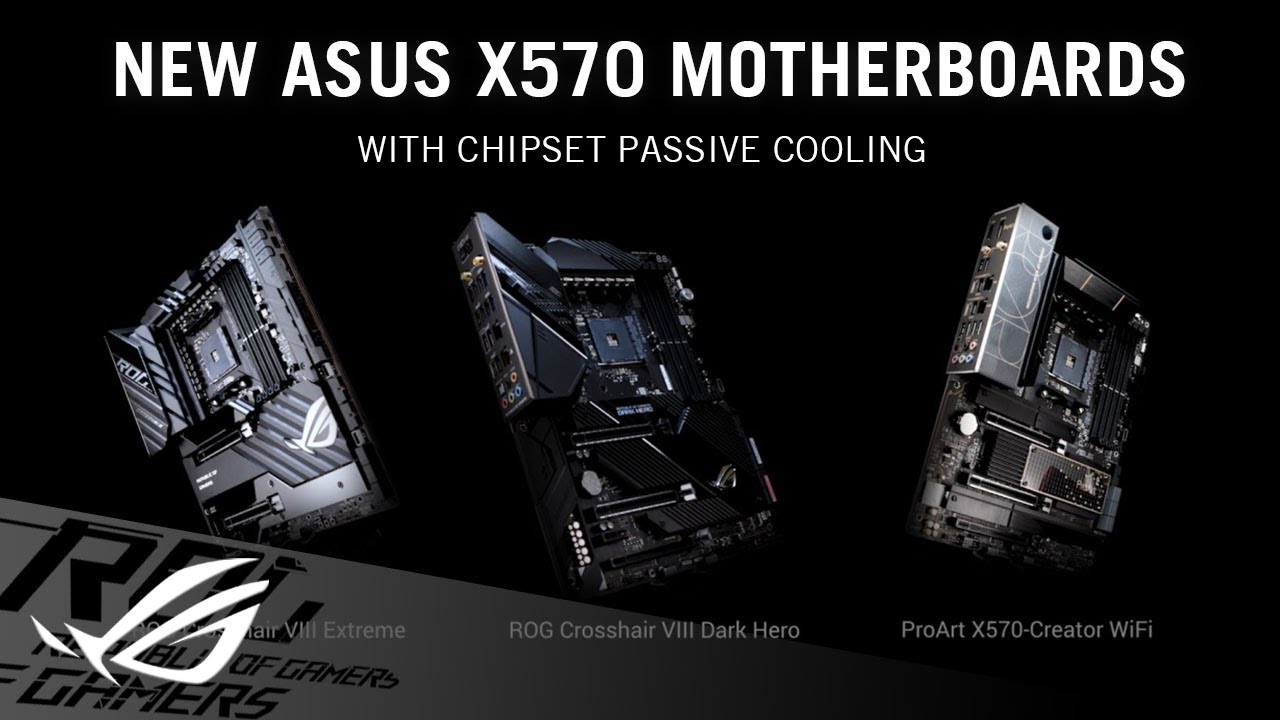 New ASUS X570 Motherboards with Passive Chipset Cooling and More
