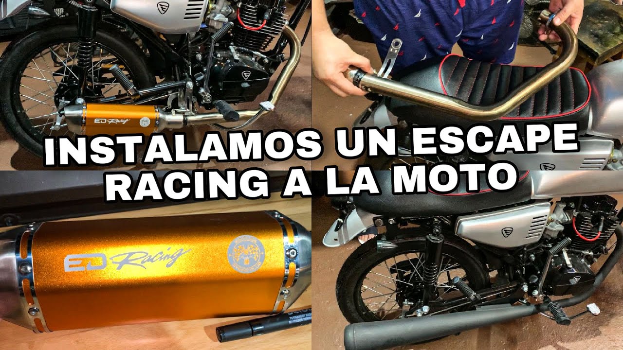 INSTALAMOS UN ESCAPE RACING A LA MOTO || SINALOA STANG